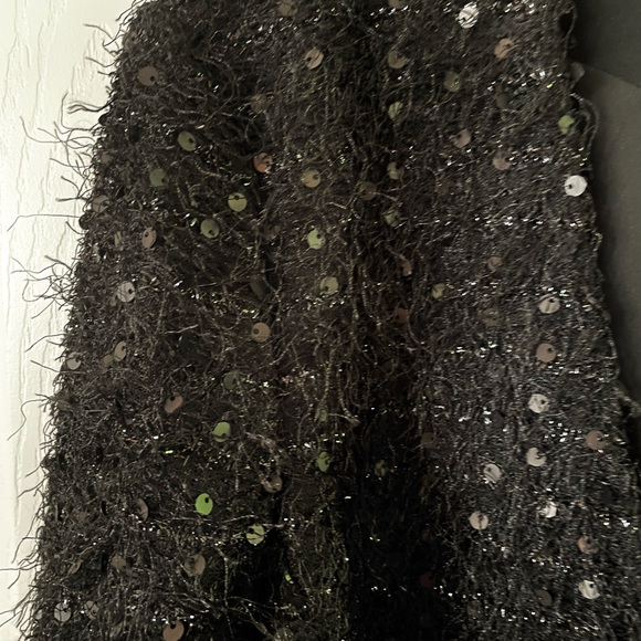 LOFT Black Sequin Jacket-NWT - Picture 4 of 12